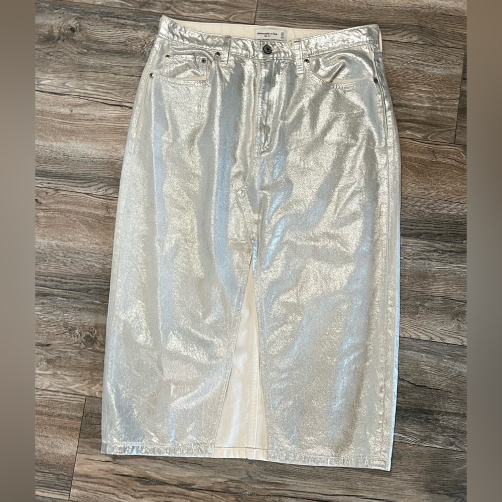 Abercrombie & Fitch Silver Skirt